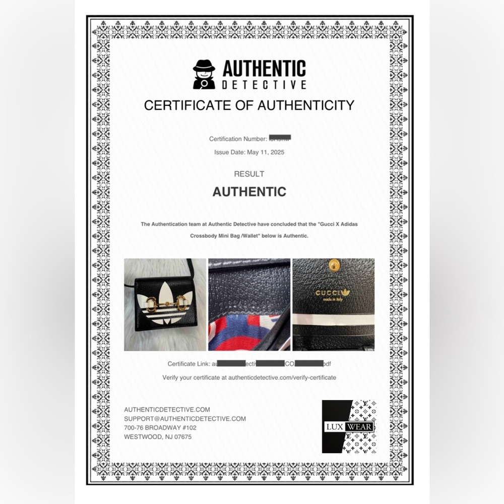 NEW✨GUCCI x ADIDAS 1955 Horsebit Wallet / Crossbody Mini Bag - Picture 4 of 16
